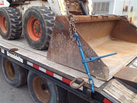 can you secure a skid steer with nylon straps|Using Chain Binders to Safely Tie Down Heavy Cargo.